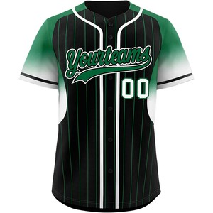 Maillot de baseball anti-humidité boutonné en tissu de maille personnalisé Chemise de softball pour jeunes Sublimation en sergé à séchage rapide USA Fit - Product Image 3