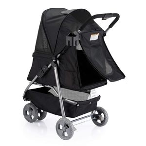 Carrito con estructura de acero estilo cochecito para mascotas de alto estándar y duradero de diseño Simple en todas las estaciones - Product Image 2