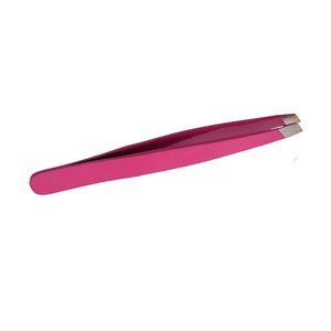 Pinzas para cejas de acero inoxidable de color rosa, tamaño 9,5 cm, pinzas para manicura, punta puntiaguda, herramienta de belleza duradera para uso doméstico, 9,5 cm - Product Image 6