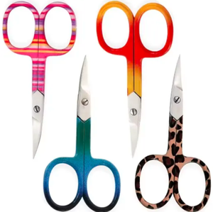 ANAAIF Ciseaux à ongles de manucure de haute qualité, manche en céramique, lame droite en acier inoxydable Ciseaux à cuticules pour la beauté - Product Image 1