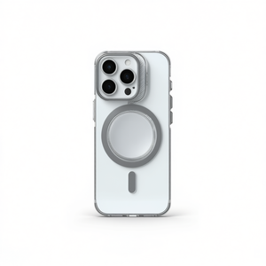 Custodia per telefono IP16E trasparente a protezione completa con anello magnetico, protezione fotocamera e doppio materiale con cuscino d'aria - Product Image 1