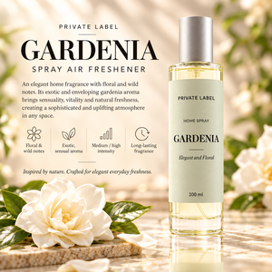 Désodorisant en spray Gardenia en marque propre 100ml |   Parfum floral exotique longue durée |   Fabricant OEM Espagne - Product Image 3