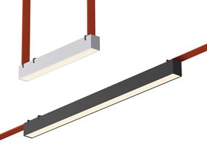 Rail d'éclairage à LED linéaire avec diffuseur 24W DC48V 4000K Système d'éclairage sur rail textile noir Nouveau éclairage moderne à ceinture magnétique tissée - Product Image 4