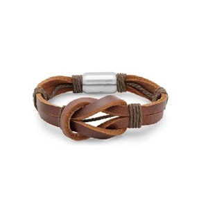 Directamente de fábrica, venta al por mayor, pulsera de cuero de vaca, pulsera de cuero trenzado hecha a mano Vintage Punk Widen para hombres - Product Image 5