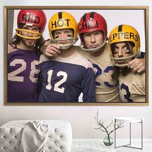 Red Hot Chili Peppers Motivation Funk Punk Canvas Art Print,1P:<b>Gold</b> <b>Framed</b> - Product Image 1