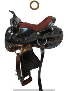 Selle Western personnalisable de haute qualité en cuir véritable léger fabriqué à la main de qualité supérieure pour la performance de rodéo de course de baril - Product Image 2