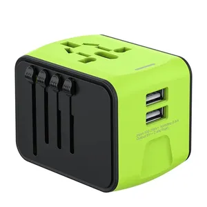 Universal Travel Adapter with USB Ports Essential Worldwide Charging Solution for Devices Compact Versatile Convenient