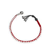 2025 Fouet de motard traditionnel avec design tressé et clip en métal conçu pour les motocyclistes qui aiment les vibrations chopper et cruiser