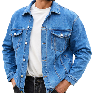 Haute qualité décontracté hommes vestes Style classique Vintage bleu Denim veste pour hommes respirant coupe-vent élégant homme vestes - Product Image 1