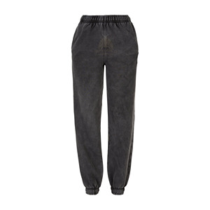 Pantalon de survêtement d'hiver pour femme, style hip-hop, délavé à l'acide, taille mi-haute, en coton biologique épais, personnalisable, vente en gros - Product Image 4