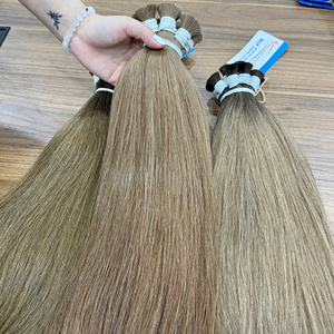 Extensions de cheveux humains vierges vietnamiens de haute qualité, 30 pouces, non traités, naturellement lisses, super double drawn, en vrac, toutes couleurs - Product Image 5