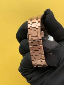 นาฬิกาอะนาล็อกอัตโนมัติกลไกสแตนเลสสำหรับผู้ชายนาฬิกาแฟชั่นสวิสสีกุหลาบ41มม. ทันสมัย - Product Image 4