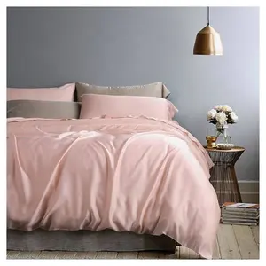 Bebek pembe renk fantezi yatak örtüsü son derece en kaliteli 100% organik pamuk çift levha kolay yıkama kral büyük görünümlü Bedcover