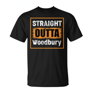 T-shirt humoristique vintage rétro USA Straight Outta Woodbury Minnesota, édition limitée, article promotionnel - Product Image 2