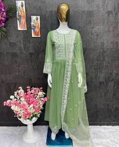 DESIGNER PARTY WEAR BEAUTIFUL FANCY EMBROIDERY AND 5MM <b>SEQUENCES</b> WORK <b>TOP</b>-PALAZZO WITH DUPATTA - Product Image 6