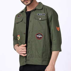Los Hombres Elegantes de manga larga más vendidos usan chaqueta vaquera Nuevo diseño más vendido al por mayor Chaquetas vaqueras para hombres en blanco para la venta OEM - Product Image 6