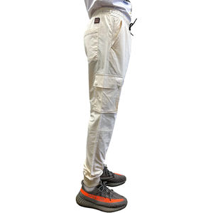 Pantalon de jogging décontracté pour homme en toile 100 % coton de haute qualité, léger, respirant, séchage rapide, taille mi-haute - Product Image 2