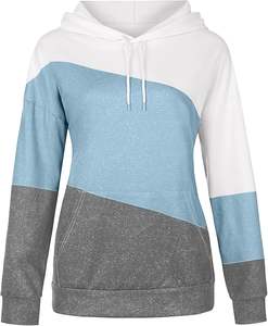 Femmes battement de coeur solide broderie décontracté cordon entraînement polaire écologique respirant sweats à capuche goutte épaule poche à capuche - Product Image 5