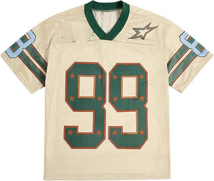 ชุดกีฬาสำหรับผู้ชายเสื้อเจอร์ซีย์อเมริกันแฟนฟุตบอลแบบปักลายเสื้อทีม - Product Image 1