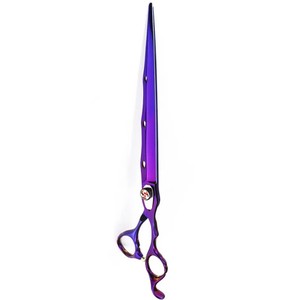 Tijeras para el cabello para mascotas diestras de 7 pulgadas de alta calidad con cuchillas azules afiladas rectas hechas de acero inoxidable - Product Image 6
