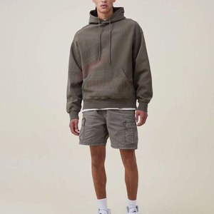 Pull à capuche surdimensionné pour hommes 100% coton Style de rue blanc en vrac d'hiver pour la vente en ligne - Product Image 3