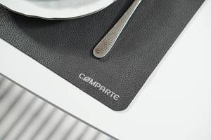 Custom Logo Leather Placemat for Restaurant Dining Table <b>Waterproof</b> Non Slip Heat Resistant Smell Proof Heavy Duty Comfortable - Product Image 2