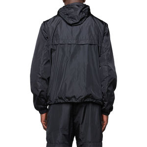 Best Quality Custom Nylon Tracksuit WindBreaker Zip up Hoodie and Shorts Set Plain Windbreaker Short Set - Product Image 5