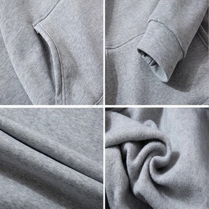 Ensemble de survêtement décontracté à capuche pour homme, en molleton, deux pièces, couleur unie, 100% coton, écologique, pour l'hiver - Product Image 6