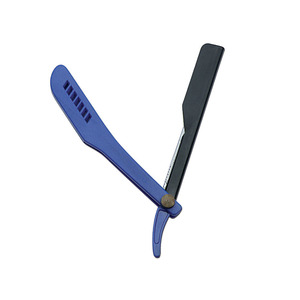 Maquinilla de Afeitar y Recortadora de Barba Azul Premium con Cuchillas de un Solo Filo de Acero de Alto Contenido de Carbono, Sistema de Cartuchos de Cuchillas Reemplazables de Filo Recto - Product Image 3