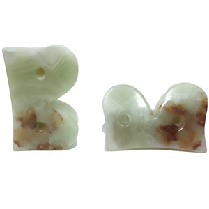 Ensemble de lettres et de chiffres décoratifs en onyx vert pour la décoration personnalisée de la maison, du bureau et des événements, idées d'affichage artistique - Product Image 2