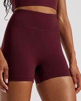 Le dernier short pour femme personnalisé Dark Cherry Essential Short taille haute pour femme Short de fitness respirant évacuant la transpiration