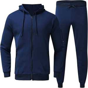 Ensembles de survêtements pour hommes avec logo personnalisé Jogger Veste à capuche Pantalon de survêtement et sweat à capuche Ensemble de survêtements 2 pièces pour hommes Prix raisonnable - Product Image 1