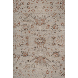 พรมขนสัตว์ถักมือสีเบจและสีน้ำตาลลายเหรียญตรา วิสคาญ่า สำหรับห้องนั่งเล่น ทางเข้าบ้าน และโถงทางเดิน สำหรับวัยรุ่น-EA-1538 - Product Image 3