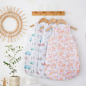 HappyFlute 0.5 <b>Tog</b> Sleeveless Soft Polyester <b>Sleeping</b> <b>Bag</b> Zipper Button Baby Sleep Sack for Winter Use for Newborns Toddlers - Product Image 1