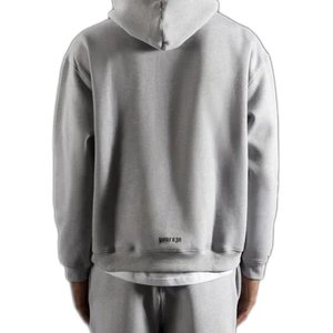 Conjunto Deportivo Personalizado Unisex de Invierno, Sudadera con Capucha y Pantalones Deportivos de Felpa Gruesa, Transpirable, con Estampado Sólido - Product Image 6