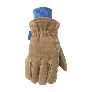 Guantes de trabajo de seguridad impermeables recubiertos de Palma de látex arrugado de algodón de poliéster calibre 10 de fábrica para construcción de jardines - Product Image 5