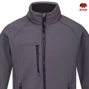 Veste Softshell sur mesure pour homme, fermeture éclair, tissu respirant avec logo personnalisé - Product Image 3