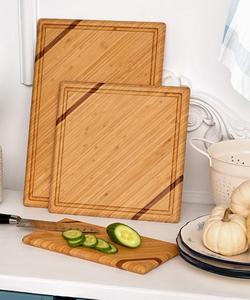 Planche à découper en bois d'acacia avec poignée-Planche à charcuterie en bois pour pain viande fruits fromage et bloc de service boucher - Product Image 2