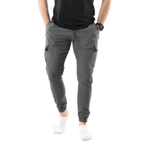 Pantalones Cargo de poliéster para hombre con estilo con material transpirable y ajuste cómodo, pantalón de punto de peso medio de poliéster 100% para hombre - Product Image 2