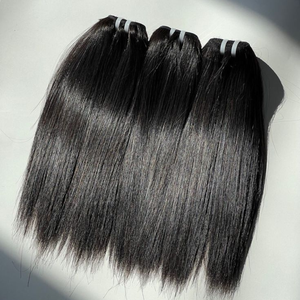 Extensiones de Cabello Remy Ondulado Indio de Color Claro al por Mayor, Tejido de Doble Trama a Máquina, Listas para Permanente, Puntas de Una Sola Capa - Product Image 4