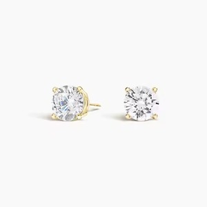 Most Selling Delicate Diamond <b>Earrings</b> for Bridesmaids or Maid of Honor Coordinated Jewelry for Wedding Party from India - Product Image 1