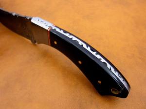 Cuchillo de Cocina para Exteriores con Hoja de Acero de Damasco Hecha a Mano, Cuchillo Personalizado OEM con Hoja de Acero de Damasco - Product Image 4