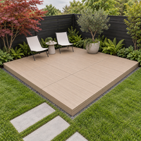 Panneaux de terrasse surélevés modulaires avec planches de surface en composite 3,28 x 3,28 pieds pour terrasses de jardin et zones autour d'une piscine