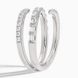 Anillos de Joyería Fina al por Mayor para Compromiso y Boda, en Oro Sólido con Diamantes Cultivados en Laboratorio en Corte Baguette y Redondo - Product Image 4