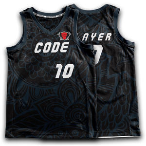 Conjunto de camiseta de baloncesto OEM ODM reversible con cuello en V para hombre, ropa de uniforme de poliéster personalizable, logotipo frontal de baloncesto transpirable - Product Image 5