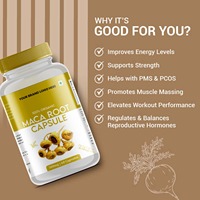 Capsules personnalisées de racine de maca 100% La racine de maca pure stimule l'énergie soutient l'équilibre hormonal améliore l'endurance