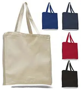 canvas tote bag cotton canvas tote Shopping cotton full gusset bag muslin cotton tote shopping bag