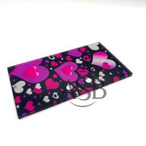 Black Hot Pink Heart Lash Tiles <b>Valentine</b> Special Beauty Acrylic Customised Logo Printing Lightweight OEM Service - Product Image 6