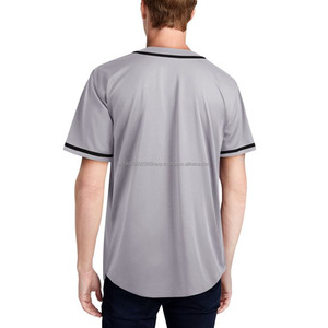 Uniforme d'équipe de haute qualité imprimé sur mesure et uni nouveauté tissu doux respirant design bouton vêtements de sport de baseball - Product Image 2