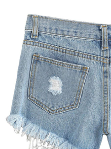 กางเกงขาสั้นผ้ายีนส์เอวสูงของผู้หญิงกางเกงขาสั้นผ้ายีนส์เข้ารูปลำลองเซ็กซี่แนวสตรีทแบบ Y2K วินเทจสำหรับฤดูร้อน - Product Image 4